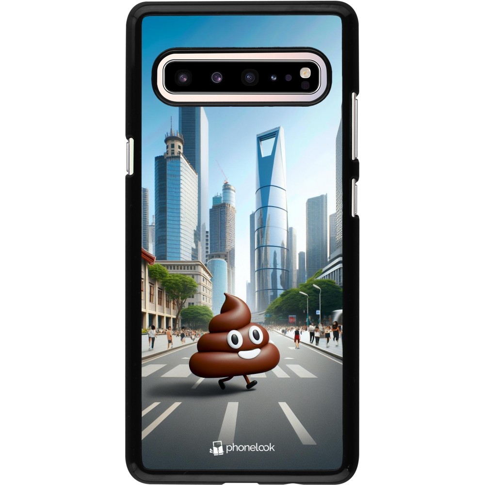 Samsung Galaxy S10 5G Case Hülle - Kackhaufen Emoji Spaziergang