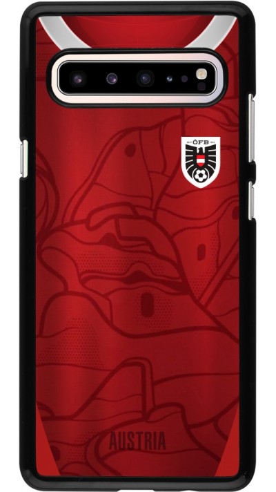 Coque Samsung Galaxy S10 5G - Maillot de football Autriche personnalisable