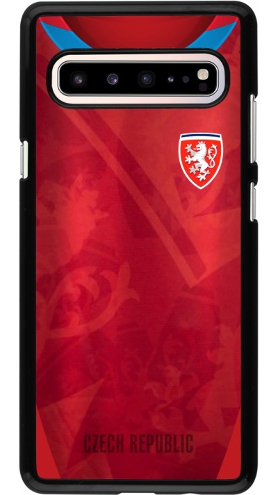 Coque Samsung Galaxy S10 5G - Maillot de football République Tchèque personnalisable