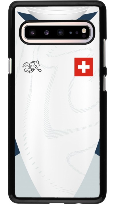 Coque Samsung Galaxy S10 5G - Maillot de football Suisse Extérieur personnalisable