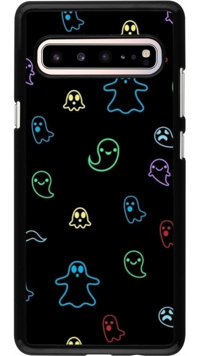 Samsung Galaxy S10 5G Case Hülle - Halloween 2024 colorful ghosts