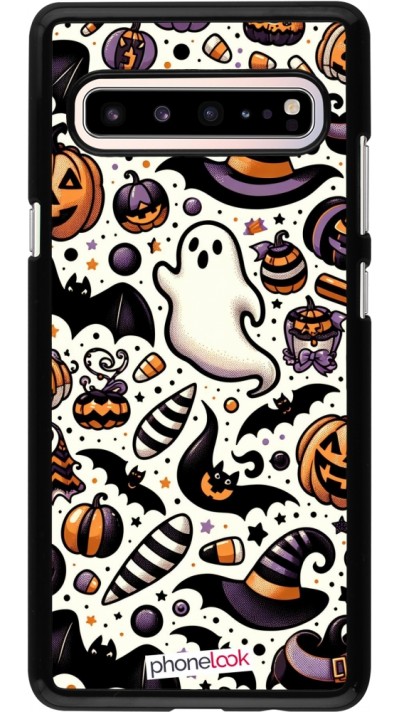 Samsung Galaxy S10 5G Case Hülle - Halloween 2024 Niedliches Muster