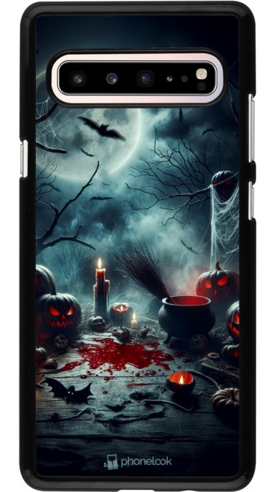 Samsung Galaxy S10 5G Case Hülle - Halloween 2024 Dunkler Mond