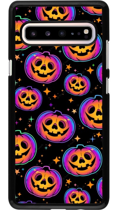 Samsung Galaxy S10 5G Case Hülle - Halloween 2024 rainbow pumpkins