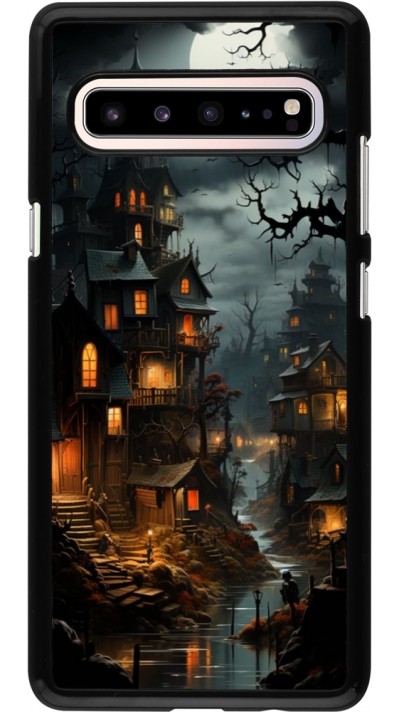 Samsung Galaxy S10 5G Case Hülle - Halloween 2024 scary town