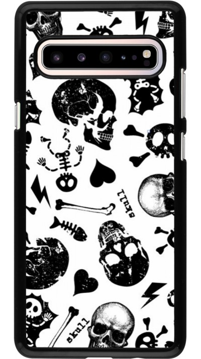 Samsung Galaxy S10 5G Case Hülle - Halloween 2024 skeleton mix