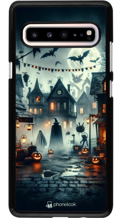 Samsung Galaxy S10 5G Case Hülle - Halloween Spukstadt