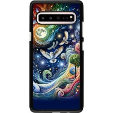 Samsung Galaxy S10 5G Case Hülle - Fliegender Blumen-Eule