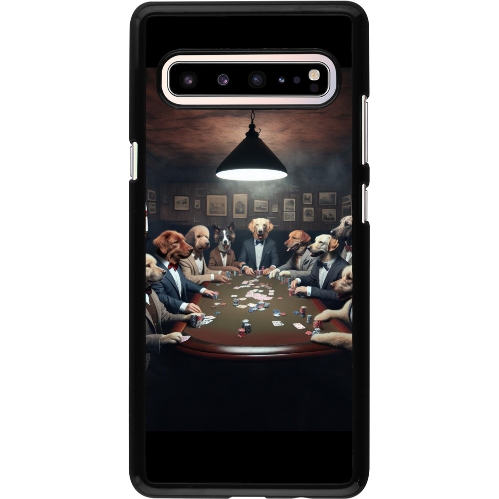 Samsung Galaxy S10 5G Case Hülle - Die Pokerhunde