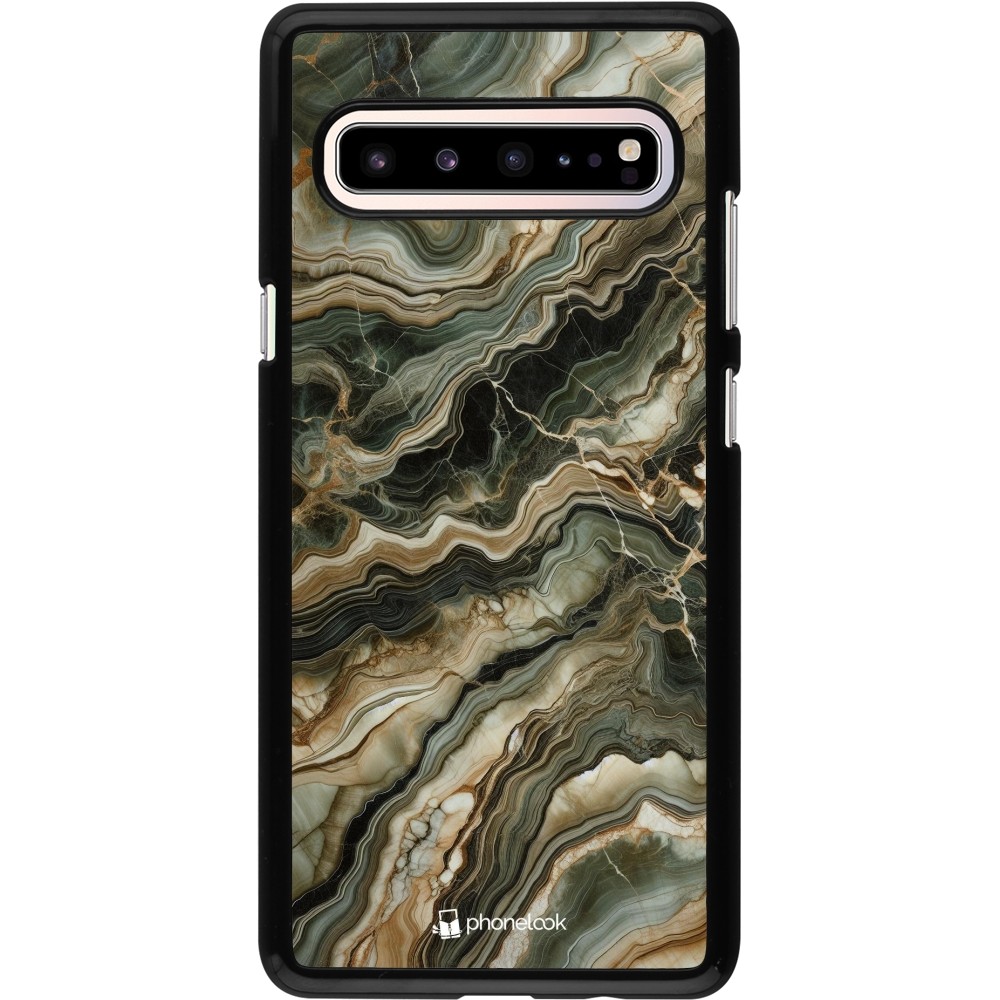 Samsung Galaxy S10 5G Case Hülle - Oliv Marmor