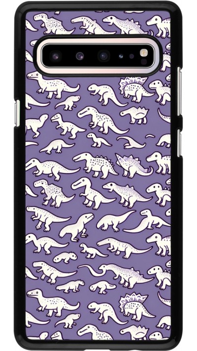 Samsung Galaxy S10 5G Case Hülle - Mini-Dino-Muster violett