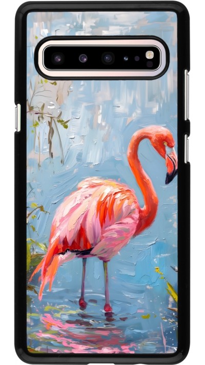 Samsung Galaxy S10 5G Case Hülle - Paint Flamingo