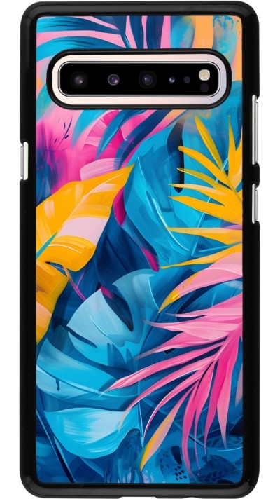 Samsung Galaxy S10 5G Case Hülle - Palms Blue