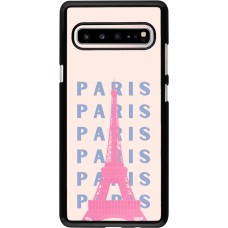 Samsung Galaxy S10 5G Case Hülle - Paris Pink Print