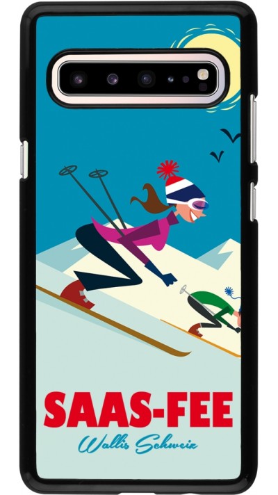 Samsung Galaxy S10 5G Case Hülle - Saas-Fee Ski Downhill