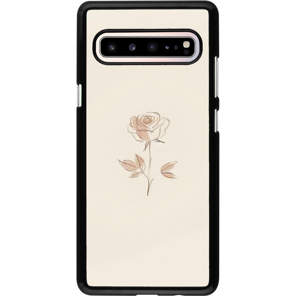 Samsung Galaxy S10 5G Case Hülle - Rosa Sand Minimalistisch