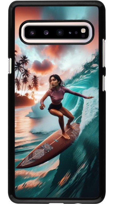 Samsung Galaxy S10 5G Case Hülle - Surferin aus Bali