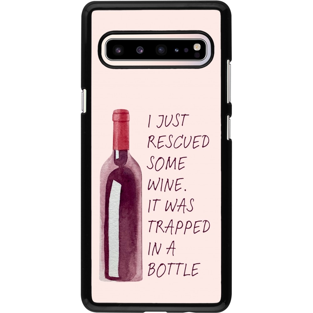 Samsung Galaxy S10 5G Case Hülle - I just rescued some wine