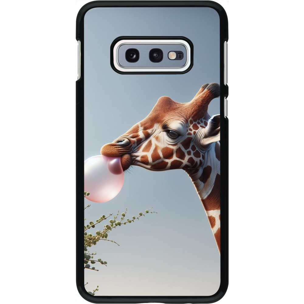 Samsung Galaxy S10e Case Hülle - Giraffe mit Blase