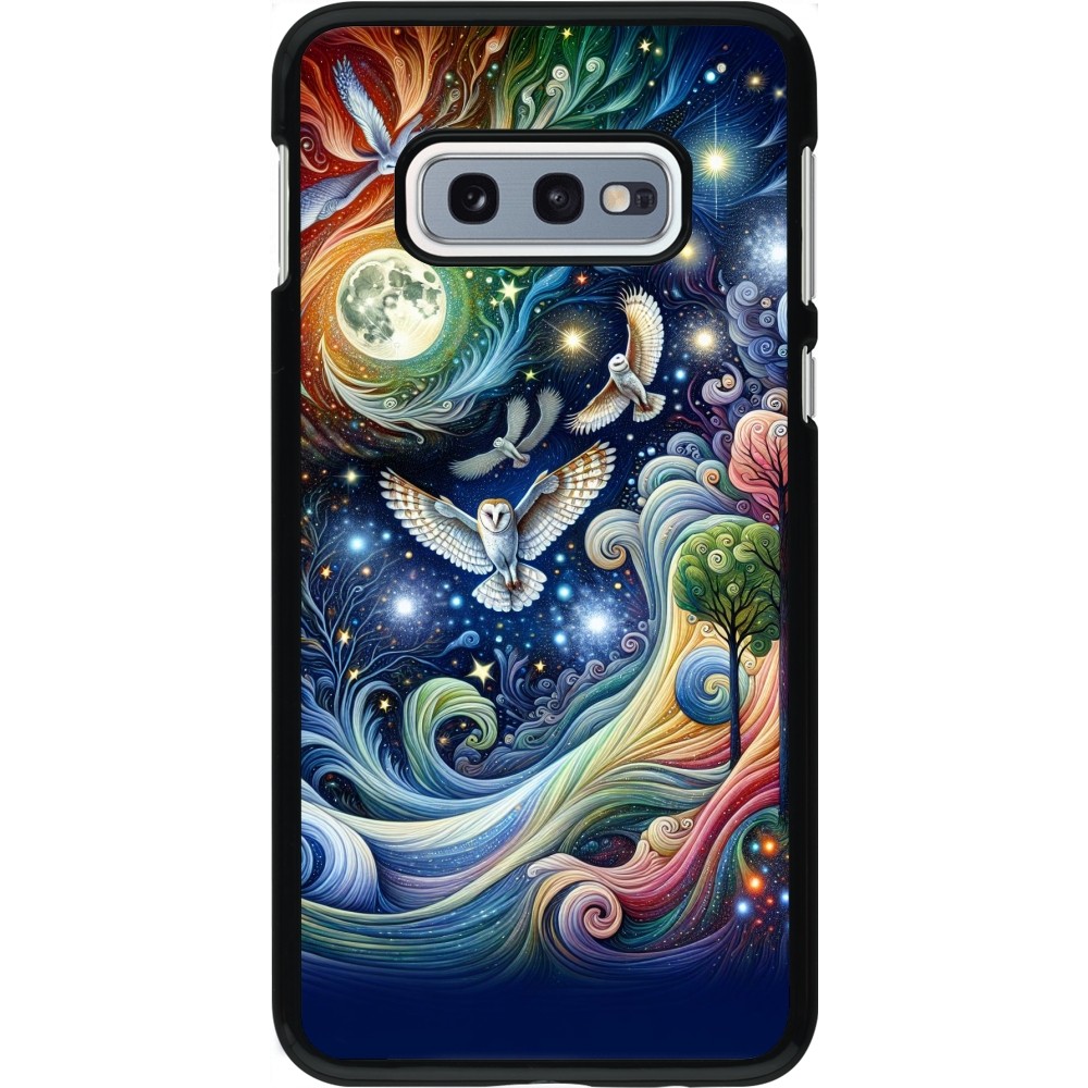 Samsung Galaxy S10e Case Hülle - Fliegender Blumen-Eule