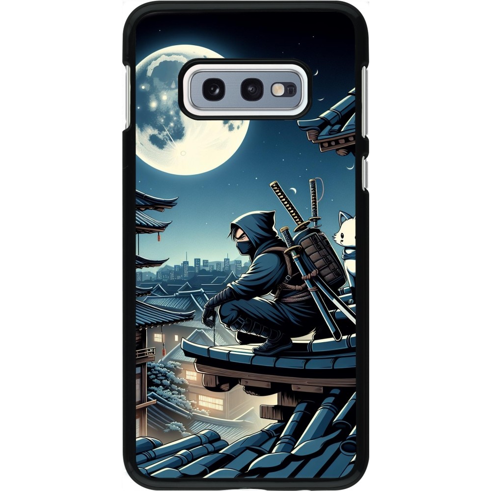 Samsung Galaxy S10e Case Hülle - Ninja unter dem Mond