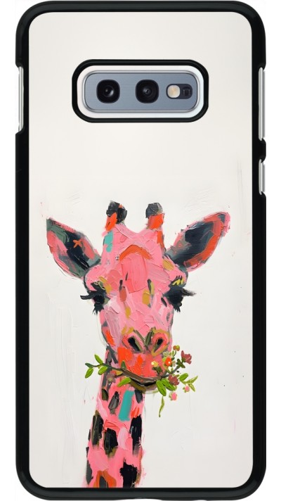 Samsung Galaxy S10e Case Hülle - Pink Girafe Paint