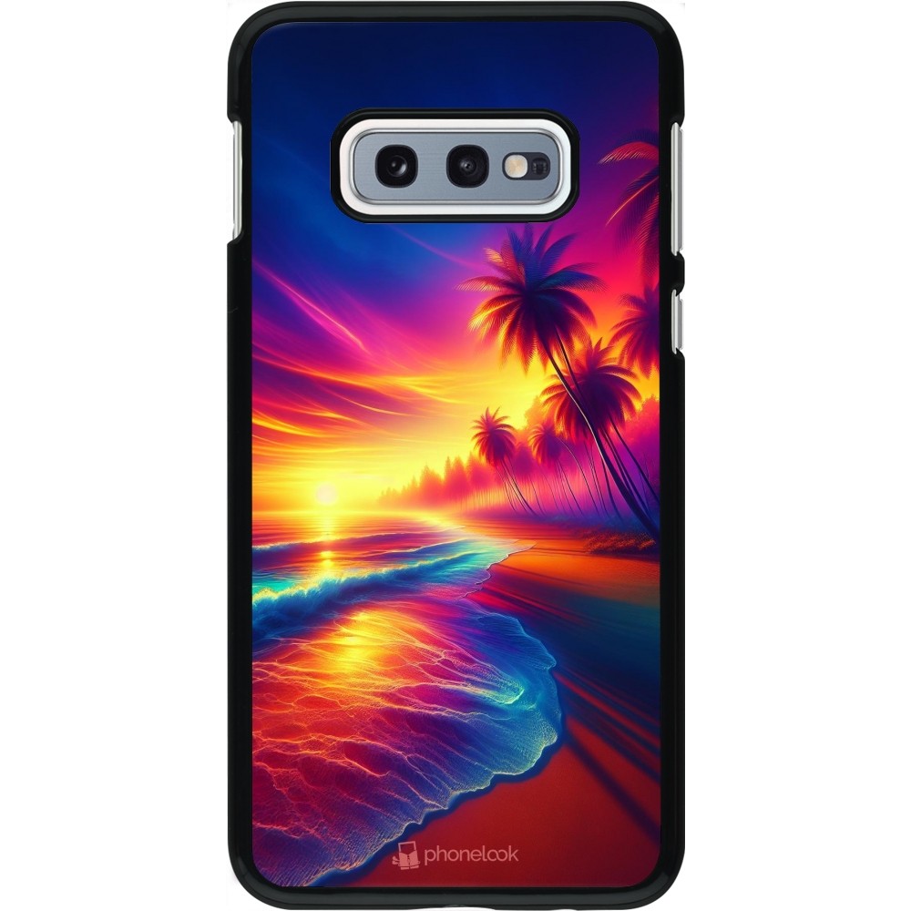 Samsung Galaxy S10e Case Hülle - Strand Sonnenuntergang auffällig