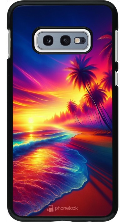 Samsung Galaxy S10e Case Hülle - Strand Sonnenuntergang auffällig