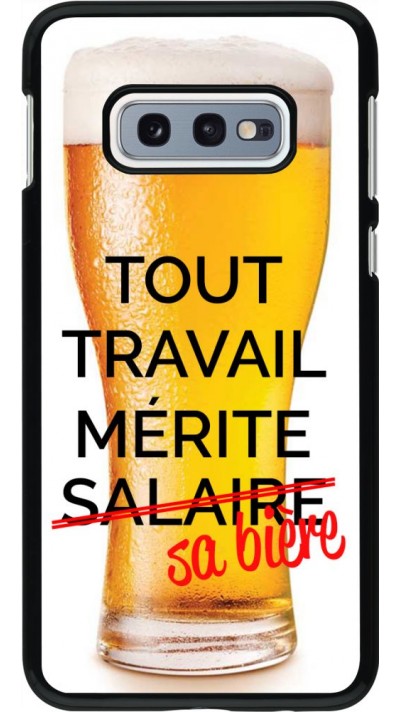 Hülle Samsung Galaxy S10e - Tout travail mérite sa bière