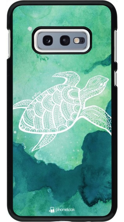 Hülle Samsung Galaxy S10e - Turtle Aztec Watercolor