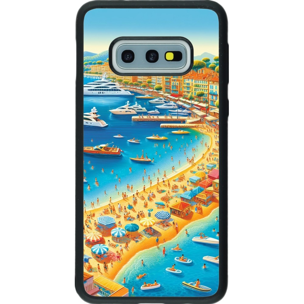 Samsung Galaxy S10e Case Hülle - Silikon schwarz French Riviera People