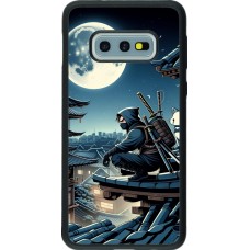 Samsung Galaxy S10e Case Hülle - Silikon schwarz Ninja unter dem Mond