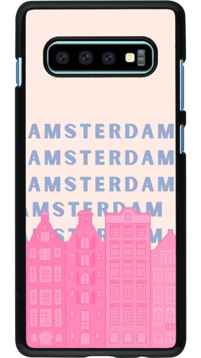 Samsung Galaxy S10+ Case Hülle - Amsterdam Pink Print