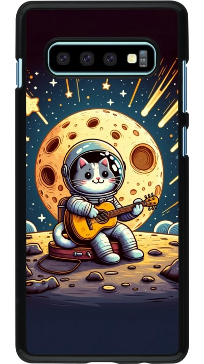 Samsung Galaxy S10+ Case Hülle - AstroKatze RockMond