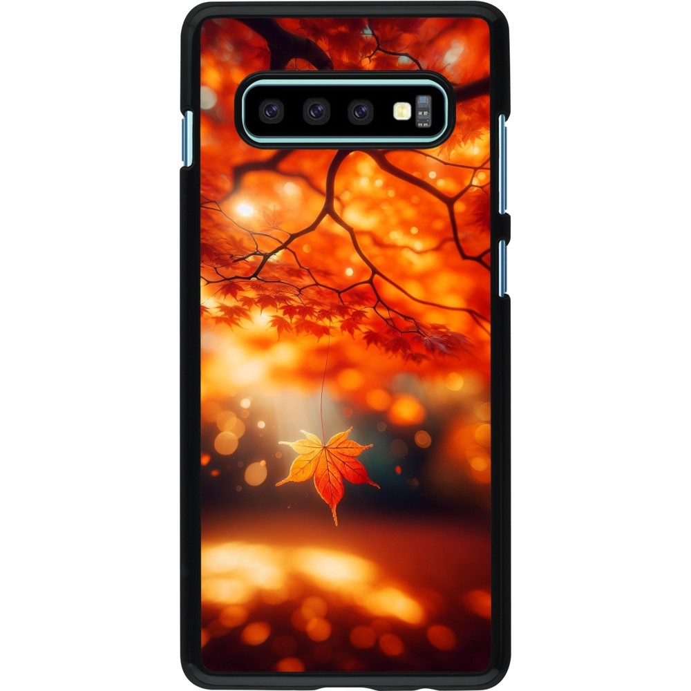 Samsung Galaxy S10+ Case Hülle - Herbst Magisch Orange