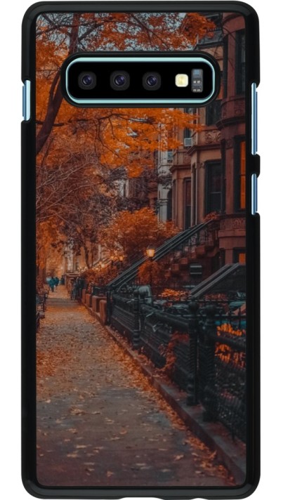 Samsung Galaxy S10+ Case Hülle - Autumn 2024 city