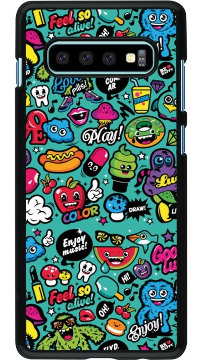 Samsung Galaxy S10+ Case Hülle - Cartoons old school