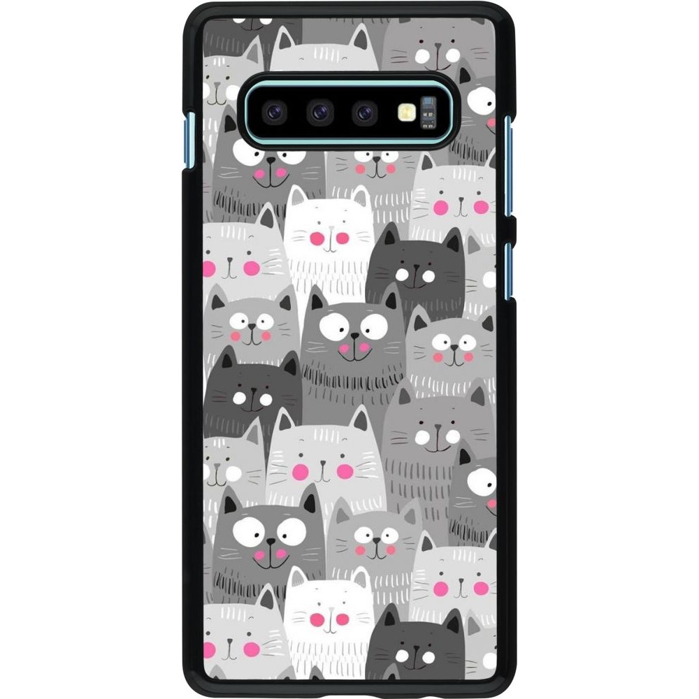 Hülle Samsung Galaxy S10+ - Katzenschwärme