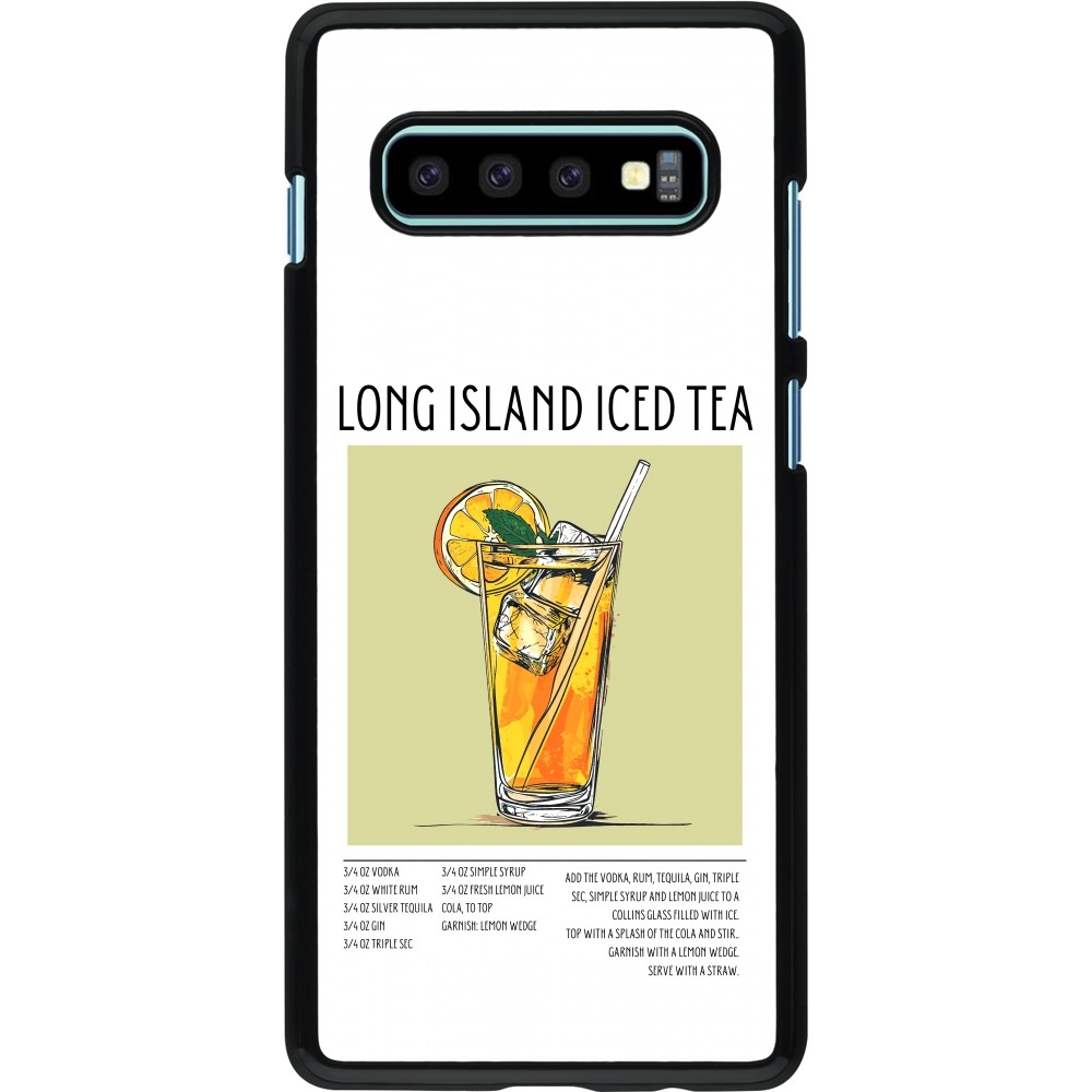 Samsung Galaxy S10+ Case Hülle - Cocktail Rezept Long Island Ice Tea