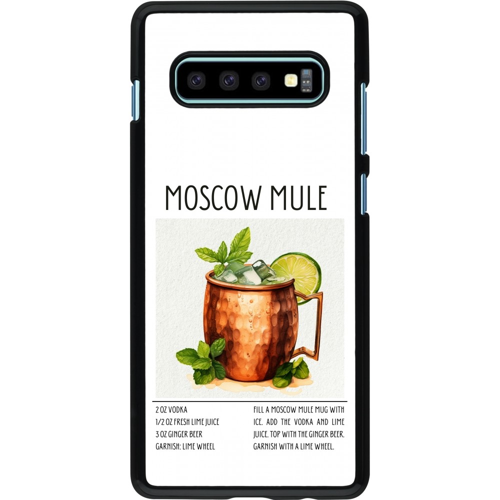 Samsung Galaxy S10+ Case Hülle - Cocktail Rezept Moscow Mule