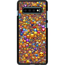 Samsung Galaxy S10+ Case Hülle - Emoji gemischt