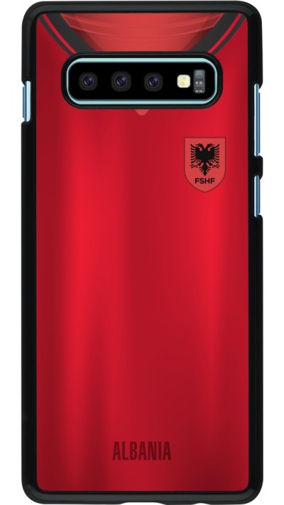 Coque Samsung Galaxy S10+ - Maillot de football Albanie personnalisable