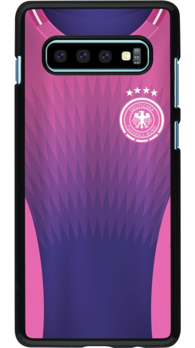 Coque Samsung Galaxy S10+ - Maillot de football Allemagne Extérieur personnalisable