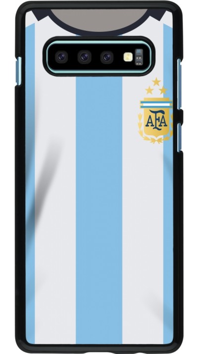 Samsung Galaxy S10+ Case Hülle - Argentinien 2022 personalisierbares Fussballtrikot