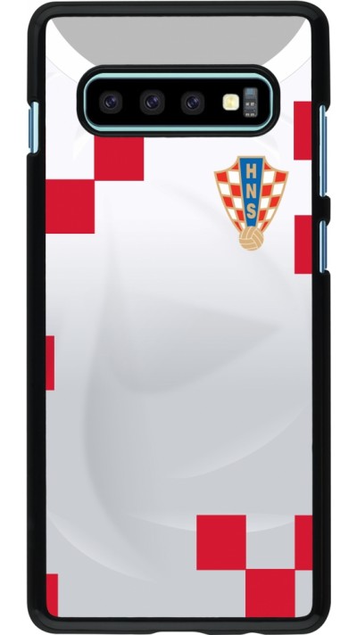 Samsung Galaxy S10+ Case Hülle - Kroatien 2022 personalisierbares Fussballtrikot