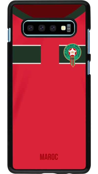 Samsung Galaxy S10+ Case Hülle - Marokko 2022 personalisierbares Fussballtrikot