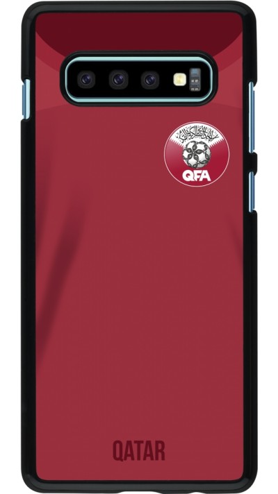 Samsung Galaxy S10+ Case Hülle - Katar 2022 personalisierbares Fussballtrikot