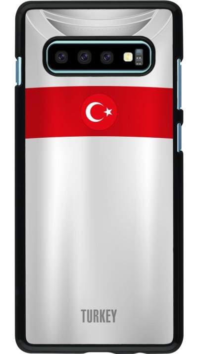 Coque Samsung Galaxy S10+ - Maillot de football Turquie personnalisable