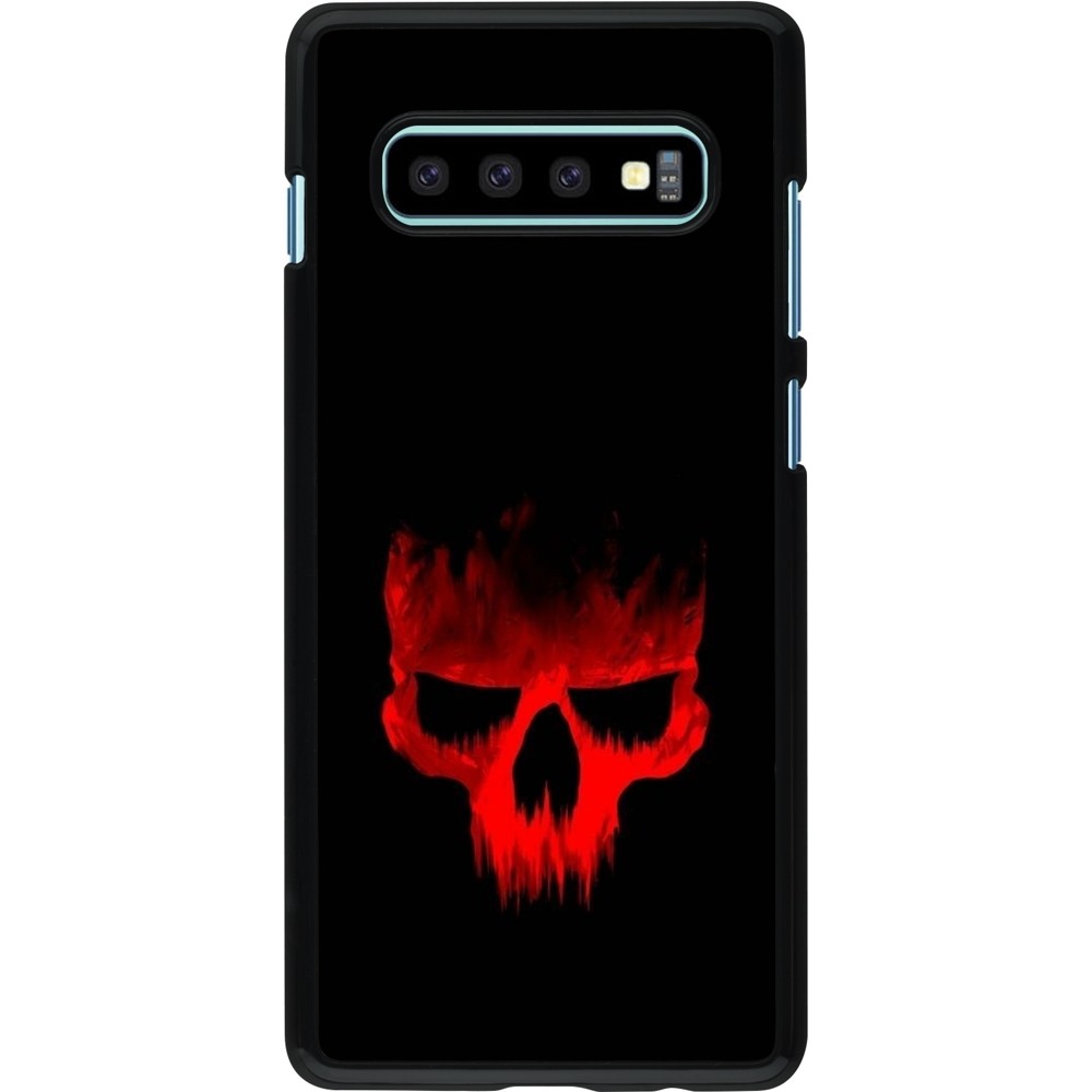 Samsung Galaxy S10+ Case Hülle - Halloween 2023 scary skull