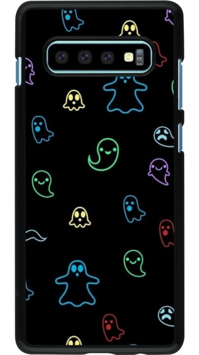 Samsung Galaxy S10+ Case Hülle - Halloween 2024 colorful ghosts